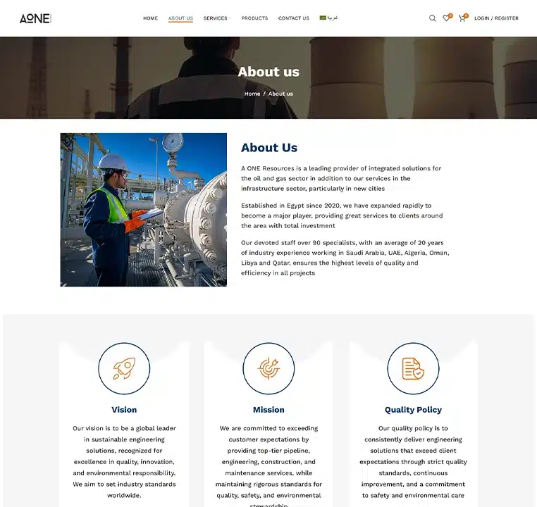 مواقع شركات النفط والغاز والبنية التحتية 9 aone5