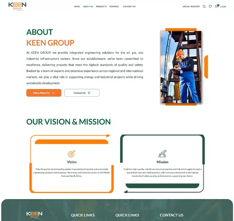 مواقع شركات النفط والغاز والبنية التحتية 8 keen4